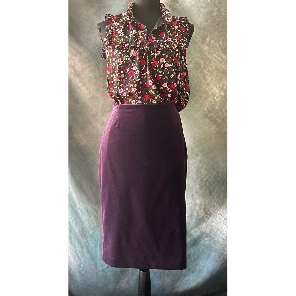 Kate Spade Boho‎ Floral Ruffle Neck Sleeveless Blouse Top Women's Size Small - Picture 7 of 7